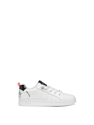 SNEAKERS RAGAZZO - GEOX BIANCO-NERO - J66LRD 05402