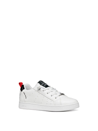 SNEAKERS RAGAZZO - GEOX BIANCO-NERO - J66LRD 05402 2