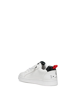 SNEAKERS RAGAZZO - GEOX BIANCO-NERO - J66LRD 05402 3