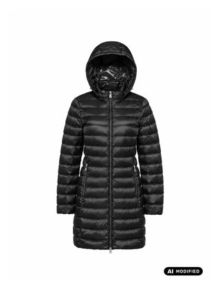 PIUMINO DONNA - GEOX NERO - W6625C T3267