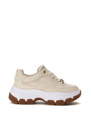 SNEAKERS DONNA - GUESS CREMA - FLFBRT PEL12 1