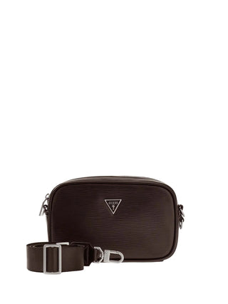 POCHETTE UOMO - GUESS MARRONE SCURO - HMMIPW P6350