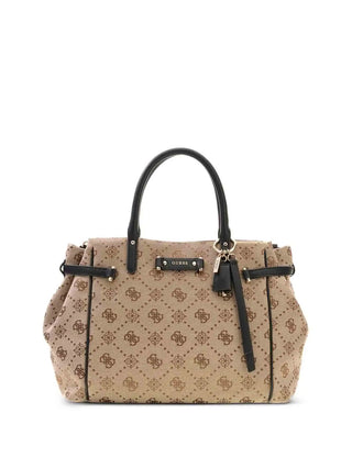 BORSA A MANO DONNA - GUESS MARRONE-NERO - HWJP22 31060
