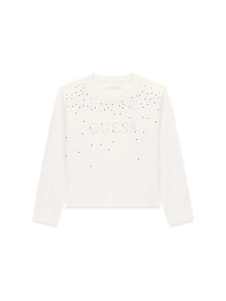 T-SHIRT RAGAZZA - GUESS KIDS BIANCO - J6BI08 K5778