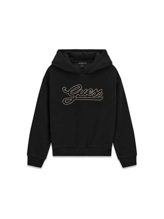 FELPA RAGAZZA - GUESS KIDS NERO - J6BQ06 K6091