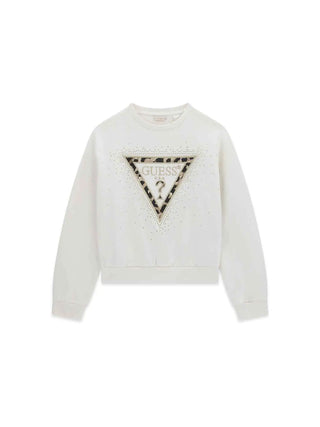 FELPA RAGAZZA - GUESS KIDS CREMA - J6BQ07 K6093 1