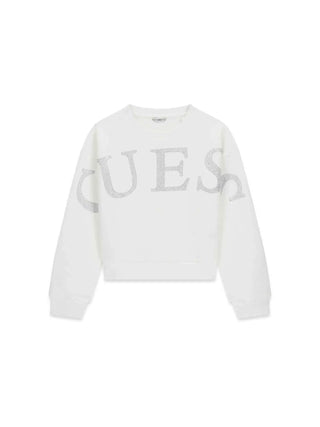 FELPA RAGAZZA - GUESS KIDS BIANCO - J6RQ10 KAD74 1