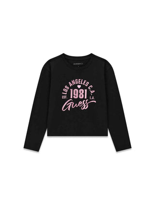 T-SHIRT RAGAZZA - GUESS KIDS NERO - J6YI04 K3671 1