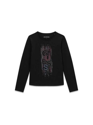 T-SHIRT RAGAZZA - GUESS KIDS NERO - J6YI16 K3724 1