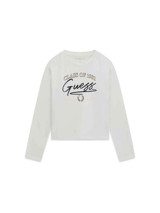 T-SHIRT RAGAZZA - GUESS KIDS BIANCO - J6YI23 K3753