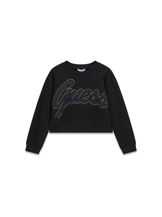FELPA RAGAZZA - GUESS KIDS NERO - J6YQ02 K4420
