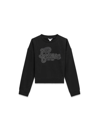 FELPA RAGAZZA - GUESS KIDS NERO - J6YQ05 K3899 1