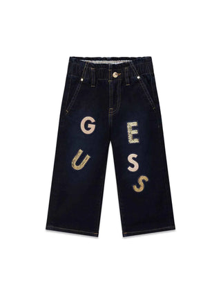 PANTALONE BAMBINA - GUESS KIDS NERO - K6BA02 D2167 1