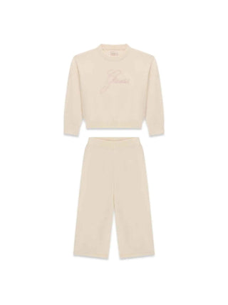 PANTALONE BAMBINA - GUESS KIDS CREMA - K6BG04 Z1291 1
