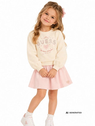 COMPLETO BAMBINA - GUESS KIDS CREMA - K6BG08 Z1458 3