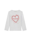 T-SHIRT BAMBINA - GUESS KIDS BIANCO - K6BI10 K5834 1