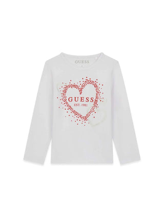 T-SHIRT BAMBINA - GUESS KIDS BIANCO - K6BI10 K5834