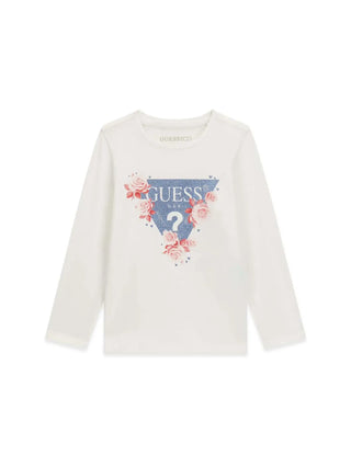 T-SHIRT BAMBINA - GUESS KIDS BIANCO - K6BI17 K5848 1