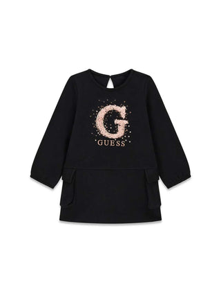 ABITO BAMBINA - GUESS KIDS NERO - K6BK16 K5938