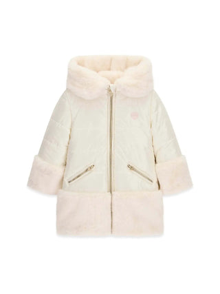 GIUBBOTTO BAMBINA - GUESS KIDS CREMA - K6BL04 W3965