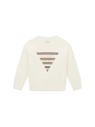 MAGLIA BAMBINA - GUESS KIDS CREMA - K6BR05 Z1283 1