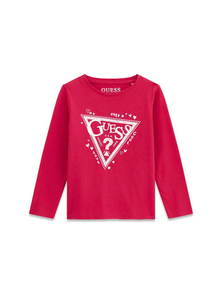 T-SHIRT BAMBINA - GUESS KIDS FUXIA - K6YI02 K3663 1
