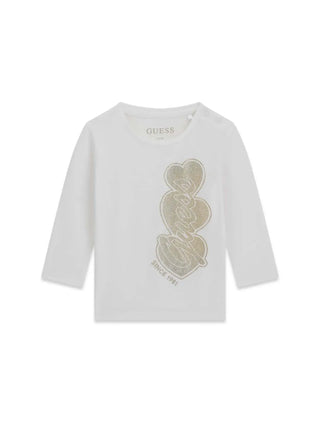 T-SHIRT BAMBINA - GUESS KIDS BIANCO - K6YI16 K3695 1