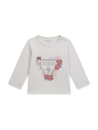 T-SHIRT BAMBINA - GUESS KIDS BIANCO - K6YI24 K3732