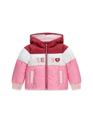GIUBBOTTO BAMBINA - GUESS KIDS ROSA-BIANCO - K6YL01 W2576 1