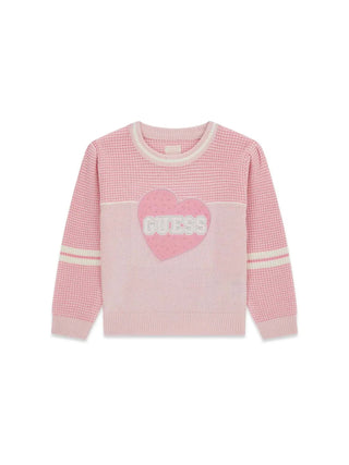 MAGLIA BAMBINA - GUESS KIDS ROSA - K6YR02 Z0812