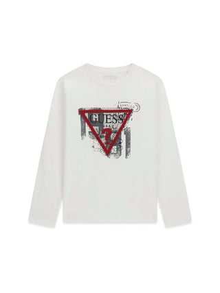 T-SHIRT RAGAZZO - GUESS KIDS BIANCO - L6BI21 K5747