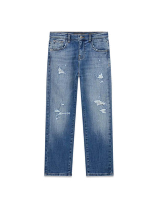 PANTALONE RAGAZZO - GUESS KIDS BLU - L6YA06 D1230 1