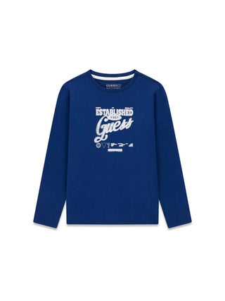 T-SHIRT RAGAZZO - GUESS KIDS BLU - L6YI10 K3723