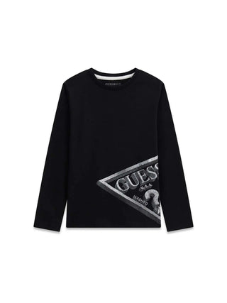 T-SHIRT RAGAZZO - GUESS KIDS NERO - L6YI12 K3727