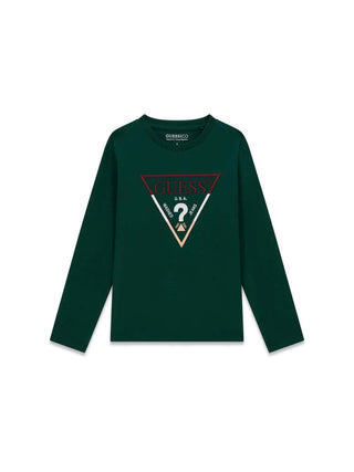 T-SHIRT RAGAZZO - GUESS KIDS VERDE - L6YI14 K3734 1