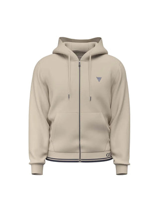 FELPA UOMO - GUESS APPAREL BEIGE - M6BQ48 K6168
