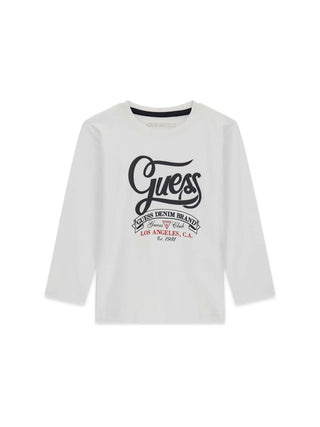 T-SHIRT BAMBINO - GUESS KIDS BIANCO - N6BI02 K5851