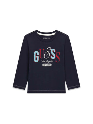 T-SHIRT BAMBINO - GUESS KIDS BLU - N6BI19 K8008