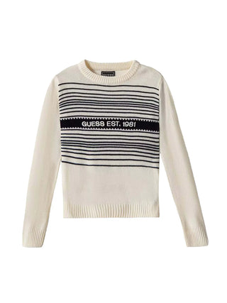 MAGLIA BAMBINO - GUESS KIDS CREMA - N6BR02 Z1392