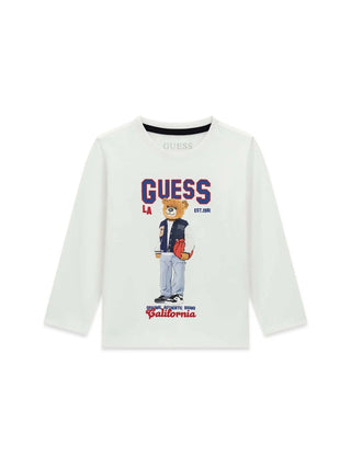 T-SHIRT BAMBINO - GUESS KIDS BIANCO - N6YI06 K3794 1