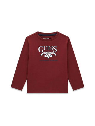 T-SHIRT BAMBINO - GUESS KIDS BORDEAUX - N6YI12 K3800