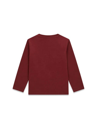T-SHIRT BAMBINO - GUESS KIDS BORDEAUX - N6YI12 K3800 2
