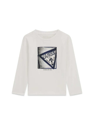 T-SHIRT BAMBINO - GUESS KIDS BIANCO - N6YI24 K3882 1