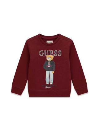 MAGLIA BAMBINO - GUESS KIDS BORDEAUX - N6YQ05 K4096 1