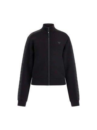 FELPA DONNA - GUESS ATHLEISURE NERO - V2YQ17 K7UW2 1