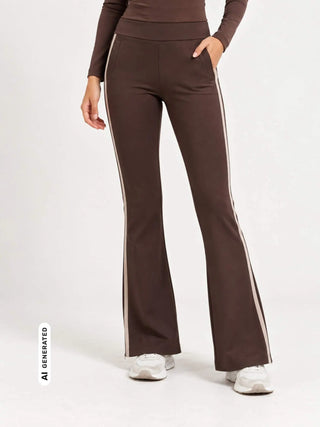 PANTALONE TUTA DONNA - GUESS ATHLEISURE MARRONE - V6BB03 K6250 3