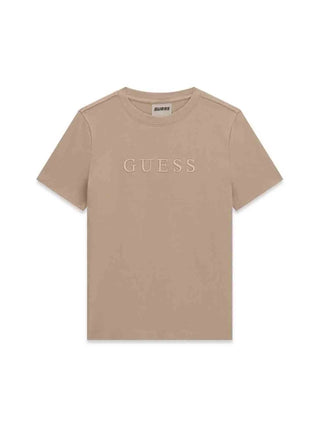 T-SHIRT DONNA - GUESS ATHLEISURE BEIGE - V6BI17 K6746