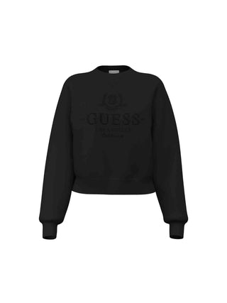 FELPA DONNA - GUESS ATHLEISURE NERO - V6BQ05 K6264