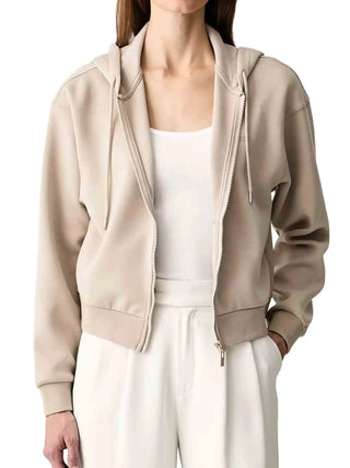 FELPA DONNA - GUESS ATHLEISURE BEIGE - V6BQ12 K6338