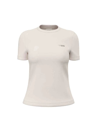 T-SHIRT DONNA - GUESS ATHLEISURE BIANCO - V6RI07 J1314 1